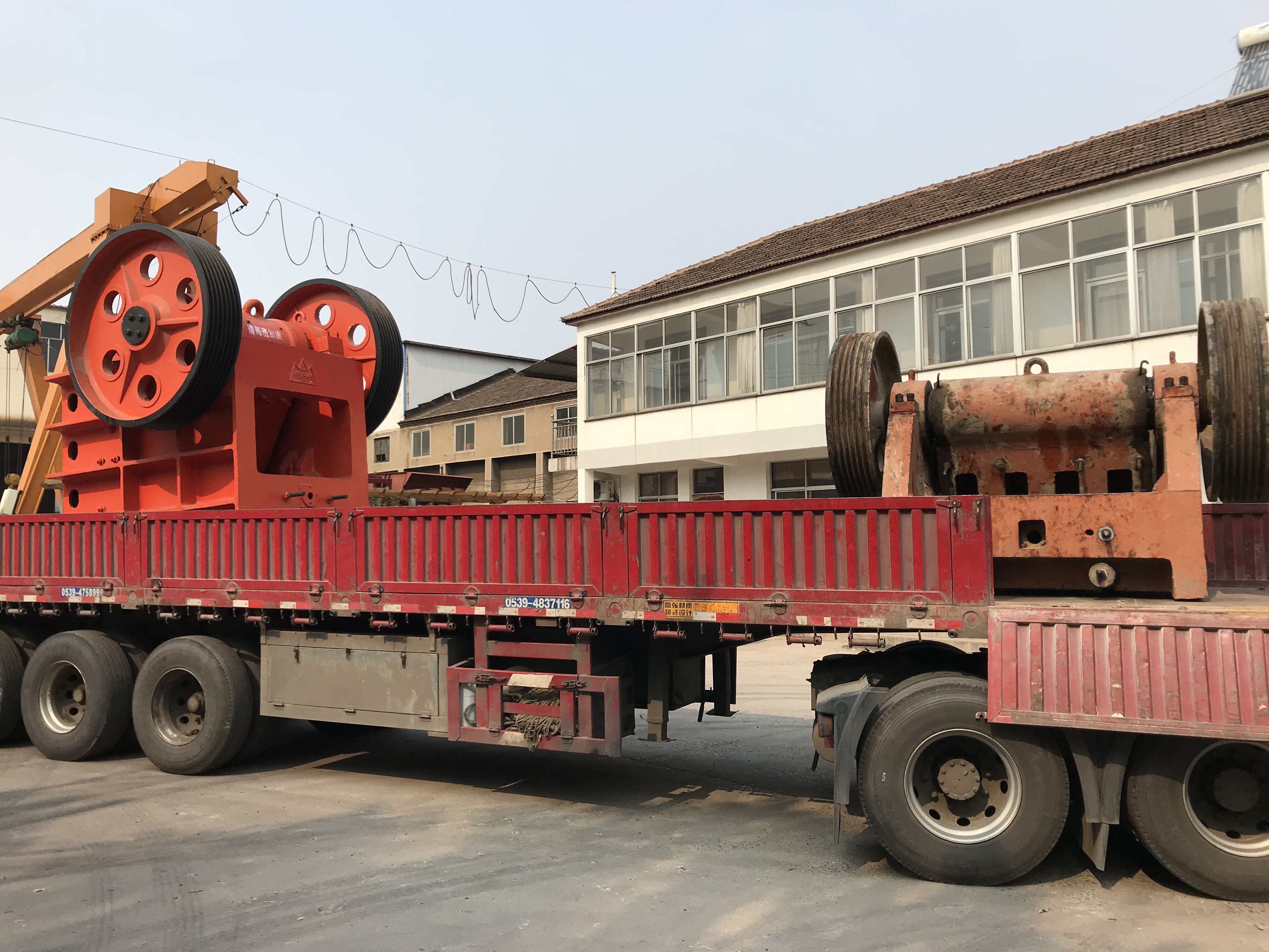 客戶置換機發(fā)貨現場